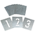Zinc Stencil Number 0-9 Solvent Resistant