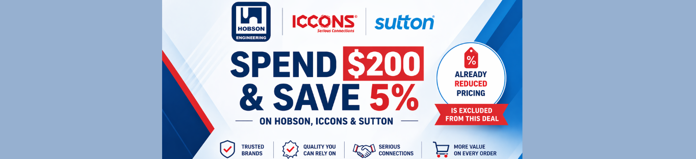 5% off Hobson/Iccons/Sutton