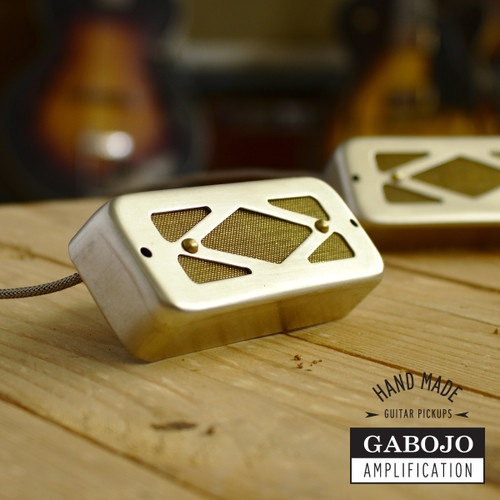 Gold Foil Single Coil Pickup in P90 soap bar size - Gabojo