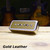 Gold  Leather - Open Top  Nickel Plated Cover 