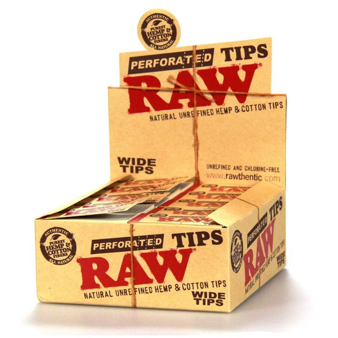 Raw Original Natural Unrefined Tips - 50 Sheets Per Pack