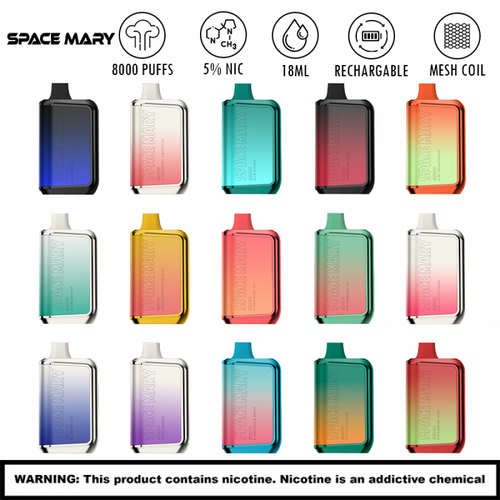 Space Mary SM8000 Rechargeable Disposables 10PK | IWG