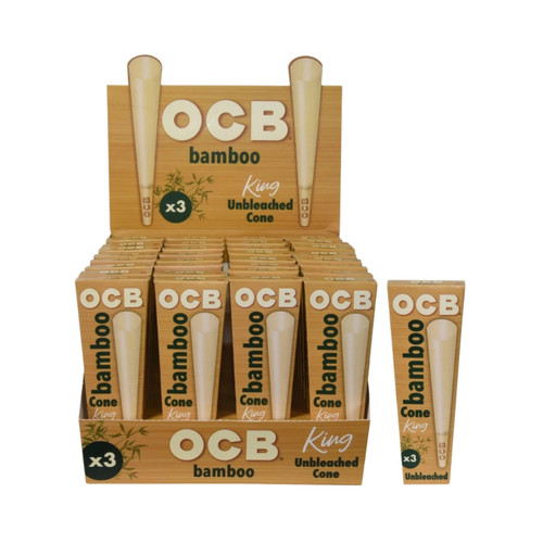 OCB CONE BAMBOO KING SIZE UNBLEACHED 32-3 PACKS | Infinity Wholesale Group OCB CONE BAMBOO KING SIZE UNBLEACHED 32-3 PACKS | Infinity Wholesale Group