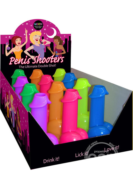 Neon Penis Shooters Counter Display (12 per display)