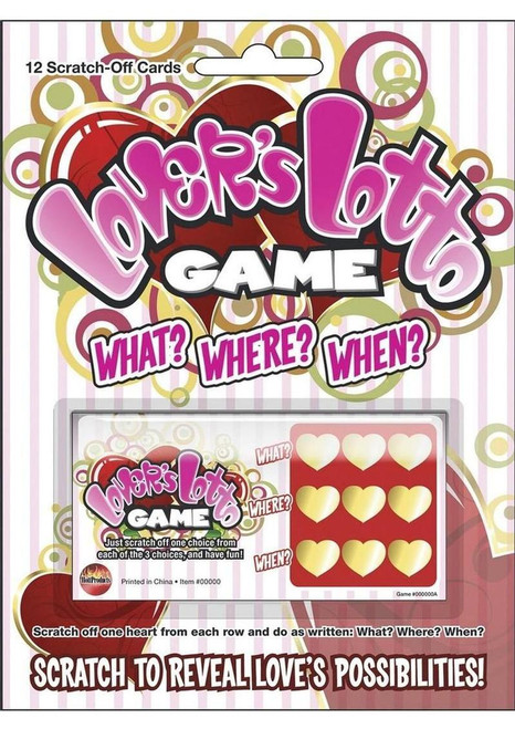 Lovers Lotto Game Scratch n Play Sex Game Carded(12 Pack)