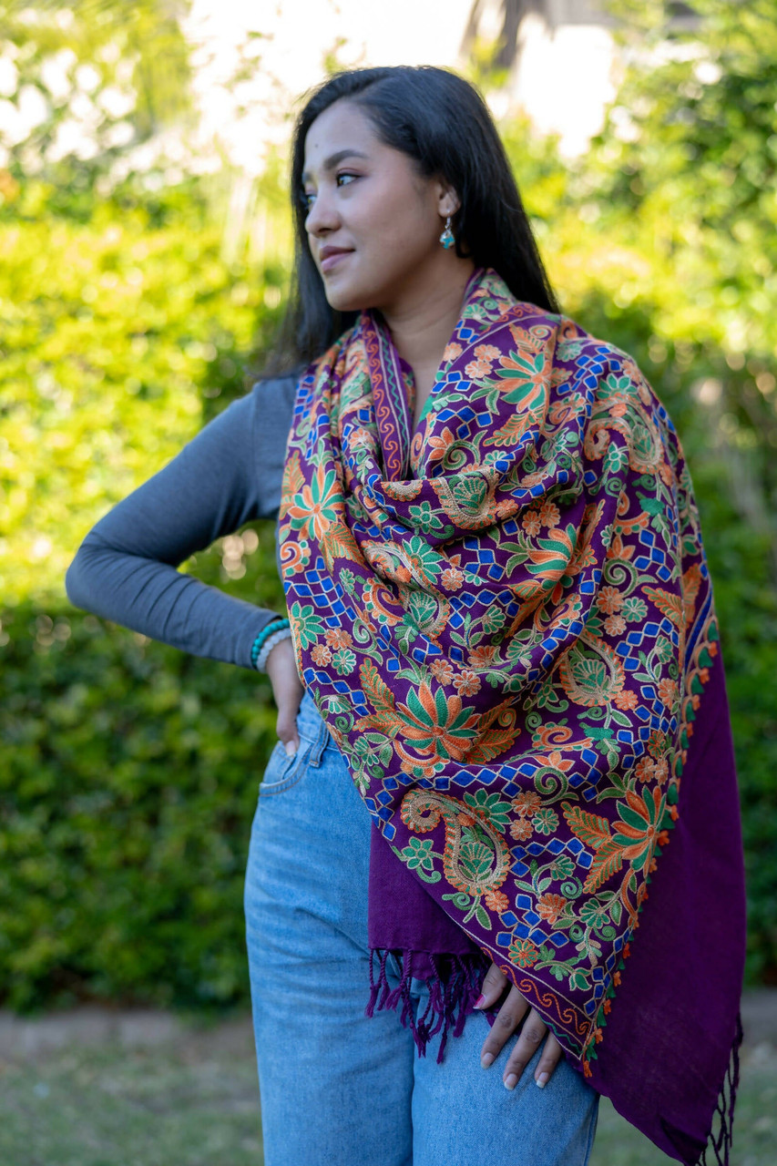 Handwoven Cashmere Pashmina Shawl