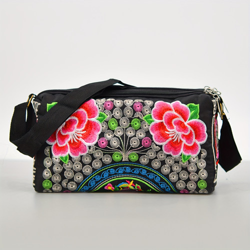 Double-sided Embroidery Crossbody Bag