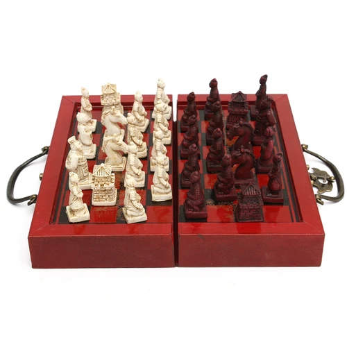 Wooden Chinese Antique Chess Set