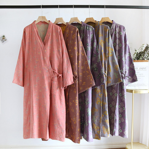 Luxe Cotton Lounge Bathrobe for Women