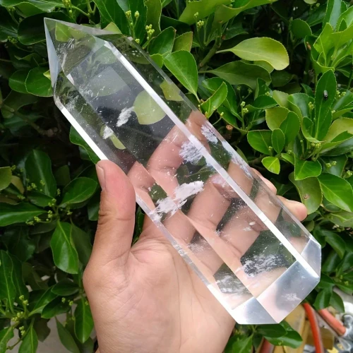 Elegant Polished White Quartz Meditation Point