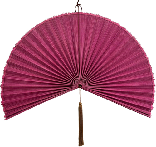 Bohemian Wall Art Fan – Natural Bamboo Over Bed Decoration