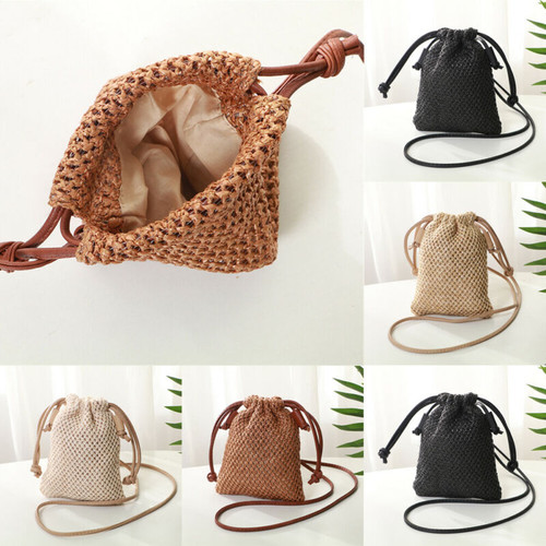 Retro Rattan Woven Summer Beach Shoulder Bag