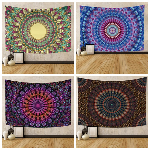 Psychedelic Mandala Witchcraft Wall Hanging Hippie Tapestry