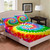 Psychedelic Boho Tie Dye Bedding Set - 137x190x36cm