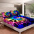 Psychedelic Boho Tie Dye Bedding Set - 190x203x46cm