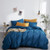 Solid Color Silky Pure Duvet Cover Set (Royal Blue)
