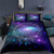 Bohemian Galaxy Print Chic Microfiber Bedding Set (173x218cm 2pcs)