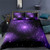 Bohemian Galaxy Print Chic Microfiber Bedding Set (210x210cm 3pcs)