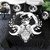 Colorful Skull Galaxy Duvet Cover Set (200x200cm 3pcs)