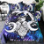 Colorful Skull Galaxy Duvet Cover Set (200x200cm 3pcs)