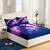 Soft Galaxy Purple Space Breathable Bedding Set -