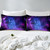 Soft Galaxy Purple Space Breathable Bedding Set -
