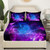 Soft Galaxy Purple Space Breathable Bedding Set -