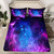 Soft Galaxy Purple Space Breathable Bedding Set -