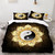 Retro Lotus Yin Yang Mandala Bohemian  Bedding Set - 210x210cm 3pcs
