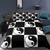 Retro Lotus Yin Yang Mandala Bohemian  Bedding Set - 210x210cm 3pcs