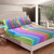 Pastel Rainbow Fitted Tie Dye Bed Cover