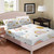 White Pastel Rainbow Fitted Tie Dye Bed Cover