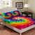 Colorful Swirl Tie Dye Fitted Bedding Set (90x200x30cm)