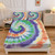 Colorful Swirl Tie Dye Fitted Bedding Set (90x200x30cm)
