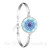 Mandala Photo Art Glass Cabochon Sacred Geometric Bracelet