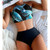 Leaf High Waist Bathing Suit Set