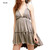 Women Cotton Lace Backless Mini Dress