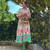 Boho Inspired Collared Long Sleeve Autumn Dress