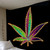 Boho Murale Chambre Trippy Leaf Tapestry Home Decor - 150x100cm