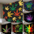 Boho Murale Chambre Trippy Leaf Tapestry Home Decor - 85x75cm
