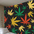 Boho Murale Chambre Trippy Leaf Tapestry Home Decor - 85x75cm