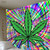 Boho Murale Chambre Trippy Leaf Tapestry Home Decor - 85x75cm