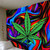 Boho Murale Chambre Trippy Leaf Tapestry Home Decor - 85x75cm