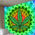 Boho Murale Chambre Trippy Leaf Tapestry Home Decor - 85x75cm