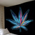 Boho Murale Chambre Trippy Leaf Tapestry Home Decor - 85x75cm