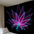 Boho Murale Chambre Trippy Leaf Tapestry Home Decor - 85x75cm