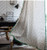 Boho Geometric Cotton Linen Tassel Decorative Curtain - RINGS TOP