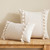 New Beige Tassels  Decorative Square Cushion Cover 45x45/30x50cm