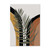 Monstera Palm Abstract Geometric Canvas Painting (10x15cm Unframed)