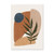 Monstera Palm Abstract Geometric Canvas Painting (10x15cm Unframed)